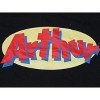 Arthur Cartoon Symbol Men's Black Short Sleeve Graphic Tee Shirt - 2 of 3
