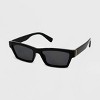 Women's Plastic Pearlized Wrap Rectangle Sunglasses - Wild Fable™ Silver :  Target