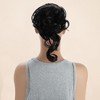 Unique Bargains Women's Nature Long Hair Wig Hair Clip 9.84inch Black 1 Pc - 3 of 4