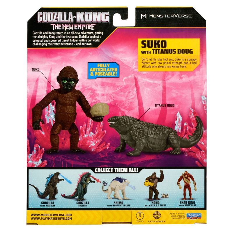 Godzilla x Kong: The New Empire Suko with Titanus Doug Figure Set - 2pk, 6 of 8