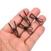 Unique Bargains Wire Hollow Out Clips Metal Prevent Tearing Pages Home Office Paper Clip 50 Pcs - 4 of 4