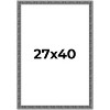 PosterPalooza | Distressed Black Picture Frame - UV Acrylic, Foam Board Backing, Hanging Hardware - 2 of 4