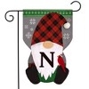 Briarwood Lane Fall Garden Flag 12x18 For Outdoor Winter Gnome Burlap Monogram Letter N For Fall Garden Flag Flags For Outside - 2 of 3