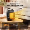 ZAFRO Small Electric Space Heater Ceramic Space Heater,Portable Heater Fan for Office with Adjustable Thermostat and Overheat Protection, (Black) - 4 of 4