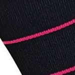 black w/pink stripe
