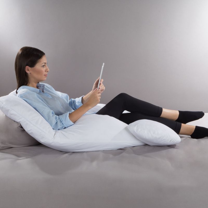 Hastings Home 7-in-1 Full Body Pillow with Removeable Cover - White, 5 of 9