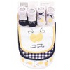 Hudson Baby Infant Girl Cotton Bib and Sock Set 5pk, Easy Peasy, One Size - 2 of 2