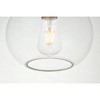 Elegant Lighting Destry 1 Light Black plug-in Pendant With Clear Glass - 4 of 4
