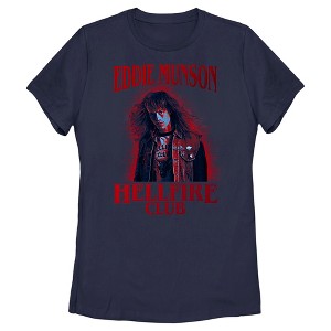 Women's Stranger Things Hellfire Club Eddie Munson T-Shirt - 1 of 4