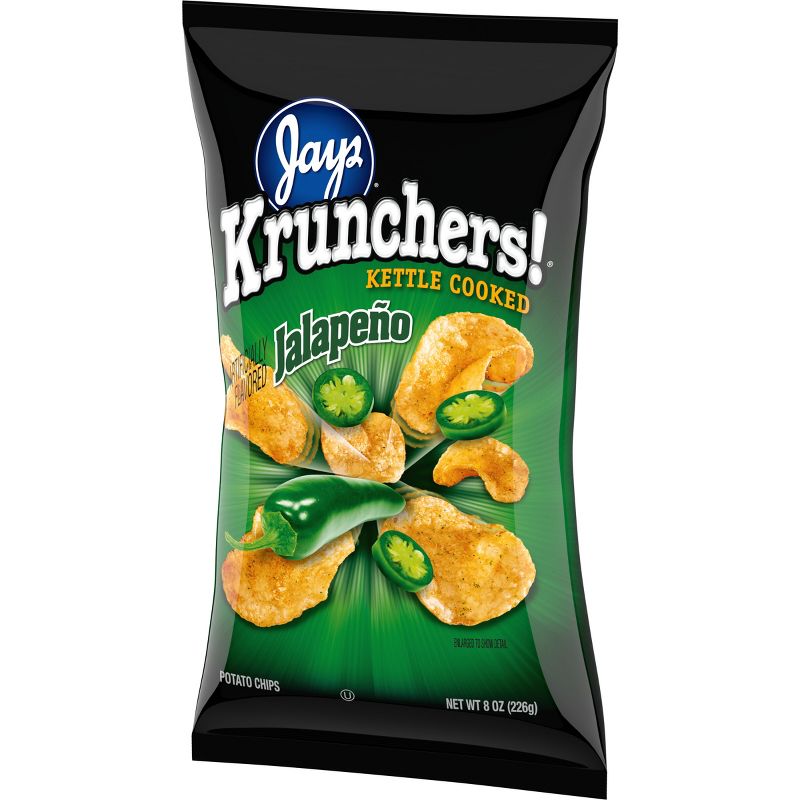 Krunchers! Kettle Cooked Potato Chips Jalape&#241;o Flavored Chips - 8oz, 4 of 7