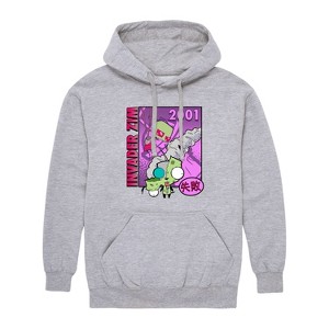 Men's - Invader ZIM - ZIM and GIR Graphic Fleece Pullover Hoodie - 1 of 4
