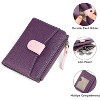 FATMOON Small Wallet Women,PU Vegan Leather RFID Blocking Bifold Zipper Pocket Card Holder with ID Window - 4 of 4
