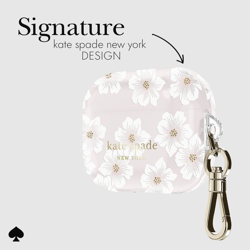 Kate Spade New York AirPods Pro (1st / 2nd gen.) Protective Case - Hollyhock Cream, 3 of 7