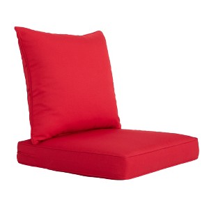ARTPLAN Indoor/Outdoor All Weather Chair Cushions Set Deep Seat Back Pillows Outdoor Cushions for Patio Furniture - 1 of 4