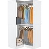 Aheaplus Freestanding Corner Closet Organizer with Hanging Rods, Space-saving Closet System for Walk-in Closet - 2 of 4
