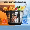 New York XPress BB-1102 Large 37L Insulated Cooler Tote Bag, Reusable Thermal Cooler Bag with Front Pocket & Top Zipper 15" - 4 of 4