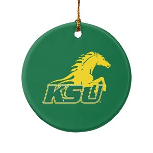 Kentucky State University Primary Logo Porcelain Holiday Christmas Tree Ornament  2.8" (7.1 cm) - 1 of 4