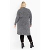 Avenue Women's Plus Size Charmed Collarless Longline Cardigan - 4 of 4