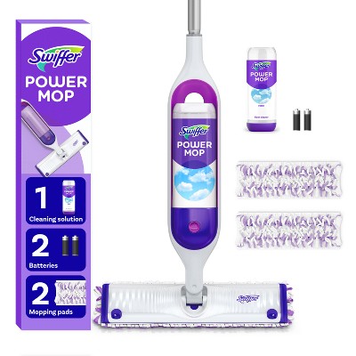 Swiffer Power Mop Multi-Surface Kit with Scrubbing Strips