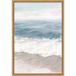Amanti Art Warm Waves (Beach) by Eva Watts Canvas Wall Art Print Framed 16 x 23-in. - 1 of 4