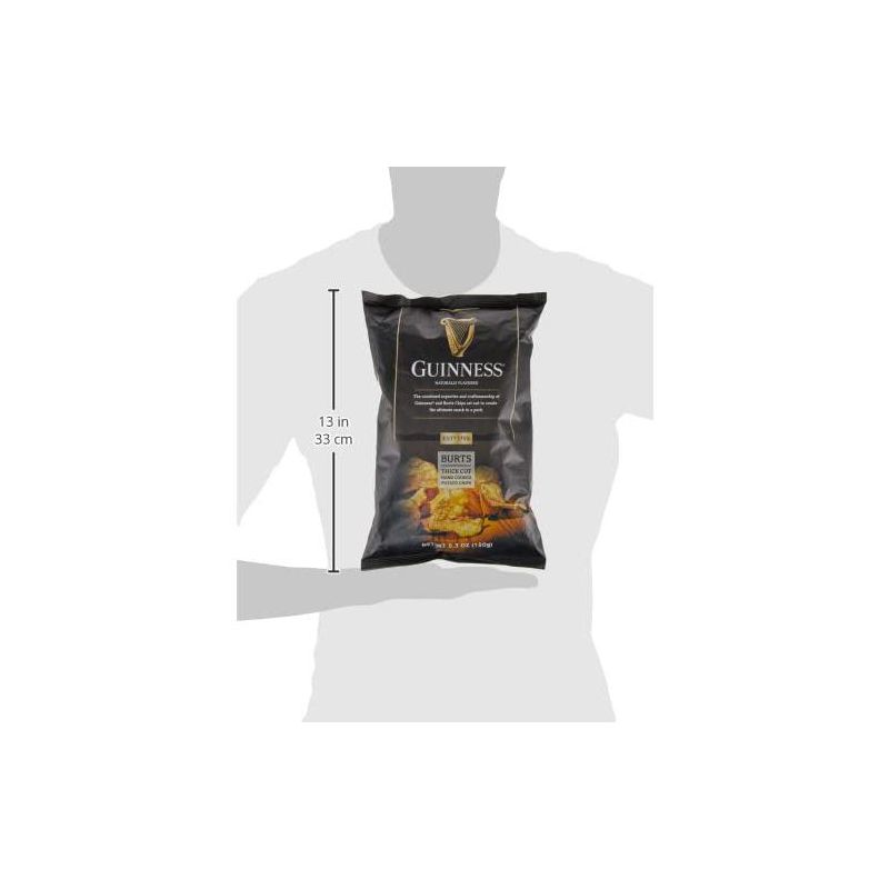 Guinness Burts Thick Cut Hand Cooked Potato Chips - Case of 10 - 5.3 oz, 3 of 4