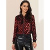 INSPIRE CHIC Women's Sequin Long Sleeve Zipper Up Glitter Bomber Jacket - 2 of 4