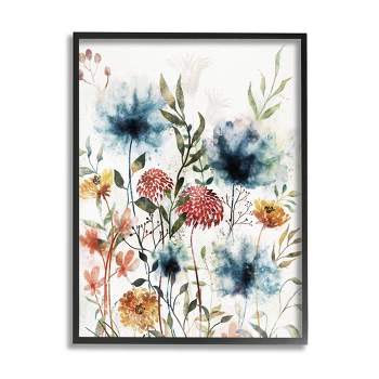 Stupell Industries Modern Flowers Dahlia Blooms Framed Giclee Art
