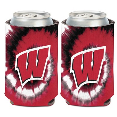 NCAA Wisconsin Badgers Tie-Dye Can Cooler