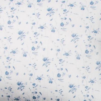 White/Blue Floral