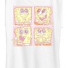 Women's - Spongebob Squarepants - Cute Face Grid Short Sleeve Graphic T-Shirt - 2 of 4