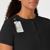 Wink RENEW Women's Mandarin Collar Tuck-In Scrub Top, 5X. - 3 of 4