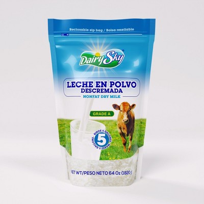 Dairysky Nonfat Dry Milk Powder – 64 oz | Fat-Free | No Sugar Added | Shelf-Stable Milk