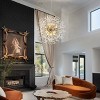LLHZSY Contemporary 16/20-Light Glam Firework Crystal Chandelier Dandelion Pendant Light Fixture-Gold-31 1/2" or 39 2/5 in.W - 3 of 4