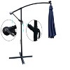 CAVINAS 10 FT Patio Umbrella with Base Deck Umbrella with Base with Night Light Cantilever Patio Umbrellas for Garden, Terrace - 2 of 4