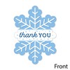 Big Dot of Happiness Blue Snowflakes - Shaped Thank You Cards - Winter Holiday Party Thank You Note Cards with Envelopes - Set of 12 - 3 of 4