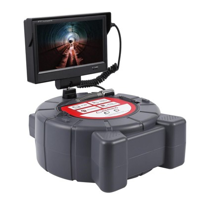 Sewer Camera, 9'' 1080P HD Screen Drain Camera with DVR Function and 12 Adjustable Lights, Waterproof IP68 Camera