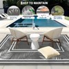 Outdoor Rug Waterproof Reversible Patio Camping Plastic Straw Mat for Picnic Balcony Deck Beach Trailer with Carry Bag - 3 of 4