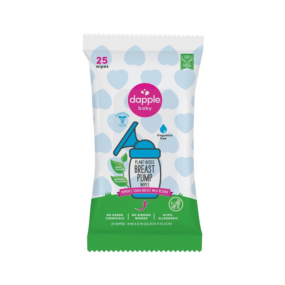Photos - Shower Gel Dapple Breast Pump Cleaning Wipes - Fragrance Free - 25ct