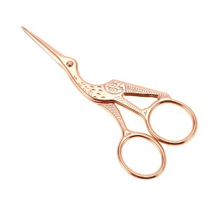 Unique Bargains Women Big Crane Scissors Facial Hair Scissors 1 Pc - 1 of 3