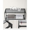 VASAGLE Bookcase, 6-Tier Bookshelf, Slim Shelving Unit for Bedroom, Bathroom, Home Office, Tempered Glass, Steel Frame - 4 of 4