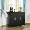 LunaLulinlk Mobile Kitchen Island with Storage - 4 of 4