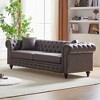 CAVINAS Loveseat Sofa with Button Design and Cushions for Bedroom, Chesterfield Sofa with Rolled Arms, Tech Fabric Vintage Couches for Living Room - 4 of 4