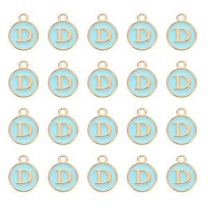 Unique Bargains Beautiful Designer DIY Jewelry Making Initial Pendants 50 Pcs - 1 of 4