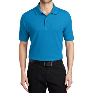 Mafoose Men's Short Sleeve Soft Silk Touch Classic Polo Shirt for Everyday Comfort - 1 of 4