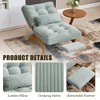 MOONMISS Comfortable Corduroy Adjustable Accent Chair and Footrest Set, Thick-Padded Lounge Chair For living room - 2 of 4