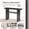 PAGED Modern Minimalist Console Table for Entryway with Adjustable Feet, 2-Tier Storage Entryway Table with Rounded Edges, Entryway Sofa Table - 4 of 4