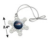 Carroll University Primary Logo Metal Snowflake Christmas Tree Holiday Ornament - 3 of 3