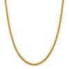 Black Bow Jewelry 4mm 14k Yellow Gold Hollow Wheat Chain Necklace - 2 of 4