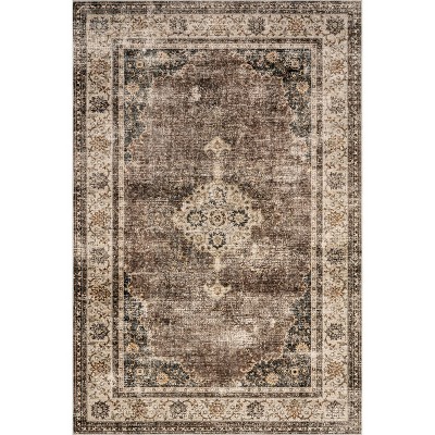 Lauren Liess X Rugsusa Rosewood Vintage Machine Washable Area Rug, 8