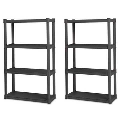 Sterilite 4-Shelf Storage Unit Gray